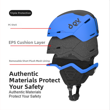 WX монолитен ски шлем с EPS+ABS корпус, унисекс за възрастни, с печатано лого