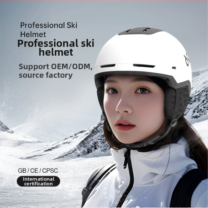 WX монолитен ски шлем с EPS+ABS корпус, унисекс за възрастни, с печатано лого