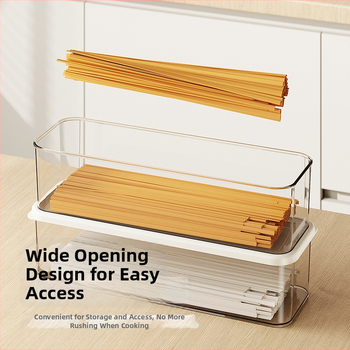 Кутия за съхранение на макарони, пластмасова, преносима с вакуумно запечатване и капак, прост стил, марка Super Celebration