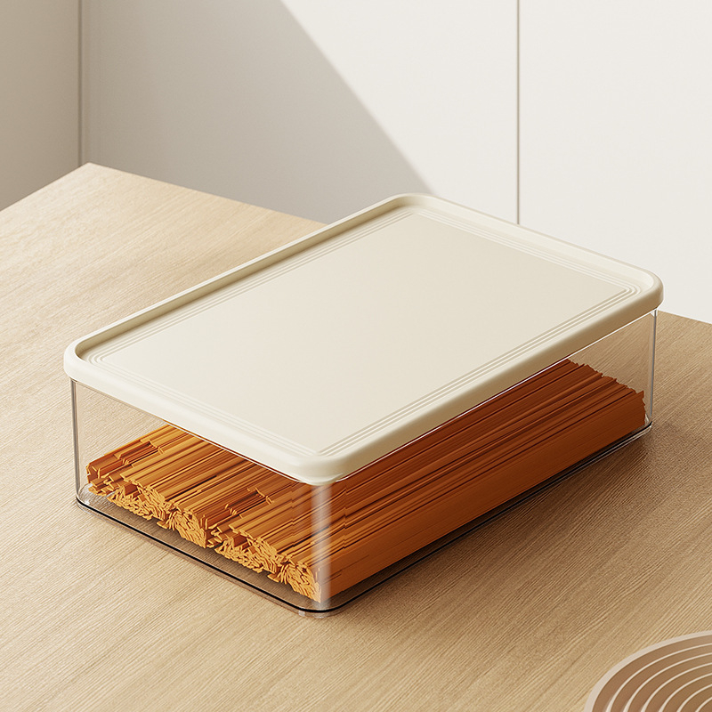 Кутия за съхранение на макарони, пластмасова, преносима с вакуумно запечатване и капак, прост стил, марка Super Celebration