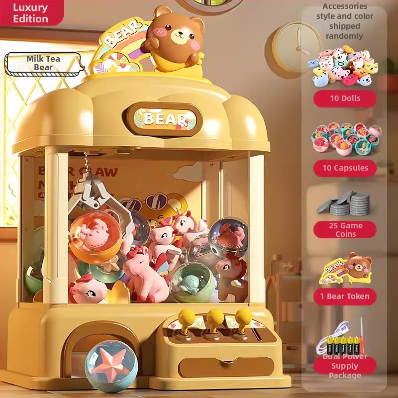 Симулирана машина за щипки за деца — интерактивно забавление с реални звукови ефекти, мулти-сценарна симулация и координация ръка-око, 3C сертифицирана