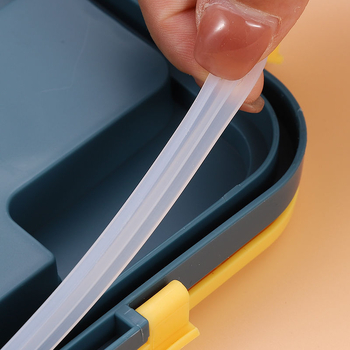 Kutija za ručak - od plastike, izolirana, dvostruki sloj, pogodna za mikrovalnu (Kapacitet 1-2 L)