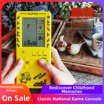 Új hordozható Tetris konzol – egyjátékos, 14+ éves, nosztalgikus retró stílus.