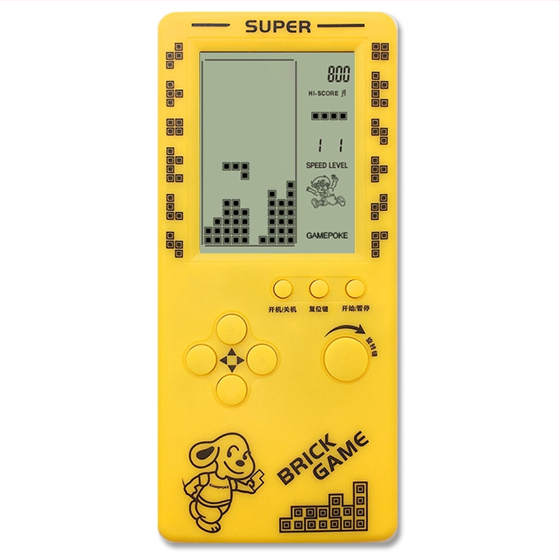 Nová prenosná konzola Tetris – pre jedného hráča, 14+ rokov, nostalgický retro štýl.