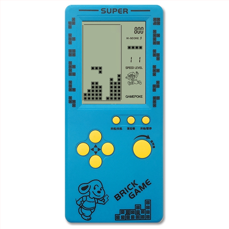 Nová prenosná konzola Tetris – pre jedného hráča, 14+ rokov, nostalgický retro štýl.