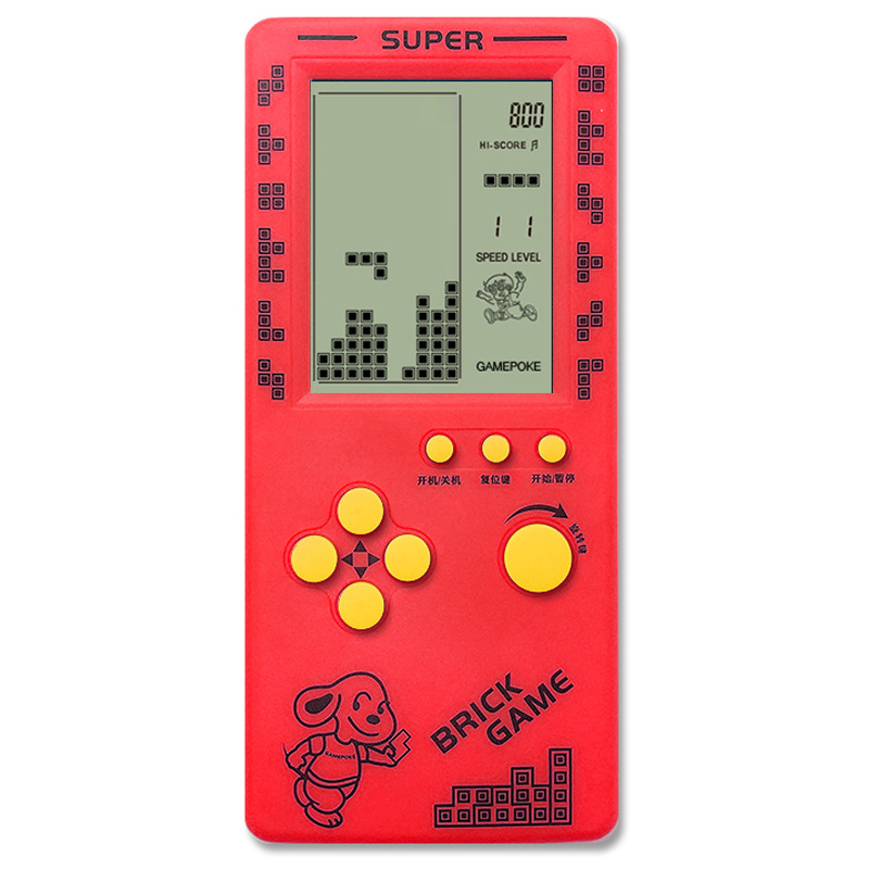 Új hordozható Tetris konzol – egyjátékos, 14+ éves, nosztalgikus retró stílus.