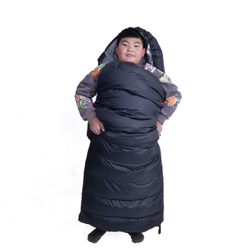 Dječja vreća za spavanje za kampiranje na otvorenom - konvergentna vreća za spavanje, Duck Velvet punilo, 320T podstava, 1 kg, za djecu