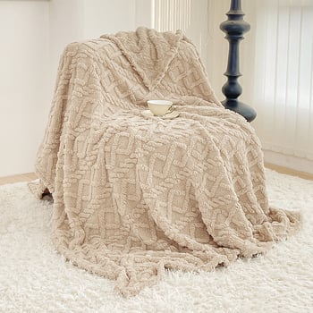 Cut Velvet deka — Polyester, 800–1000 g, za sve sezone, stil Light Luxury