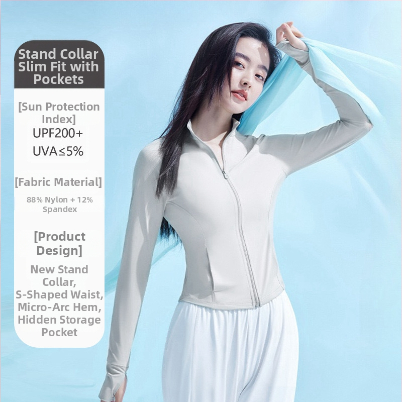 Ženski outdoor windbreaker s kapuljom – brzo sušenje, prozračan, UV zaštita UPF50+, lagana najlonska tkanina