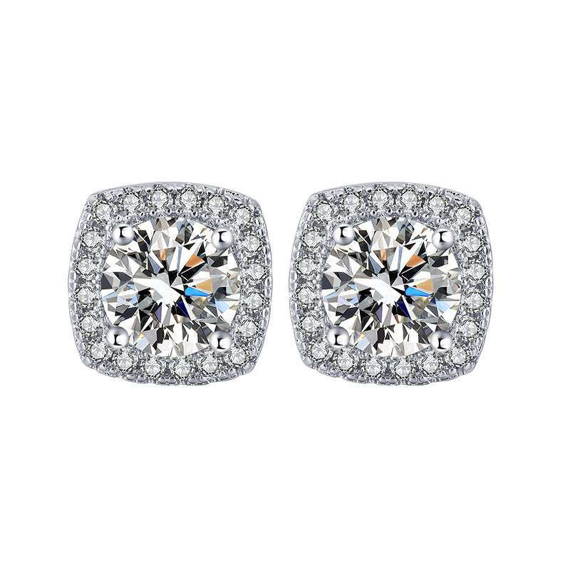 Naušnice od bakra, elektroplatirane, Dingrui, geometrijski stil, korejski stil
