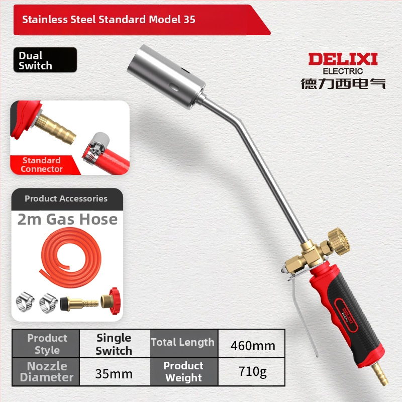 Delixi Electric rozsdamentes acél permetező pisztoly pig hair burning és vízálló védelem, különböző méretek