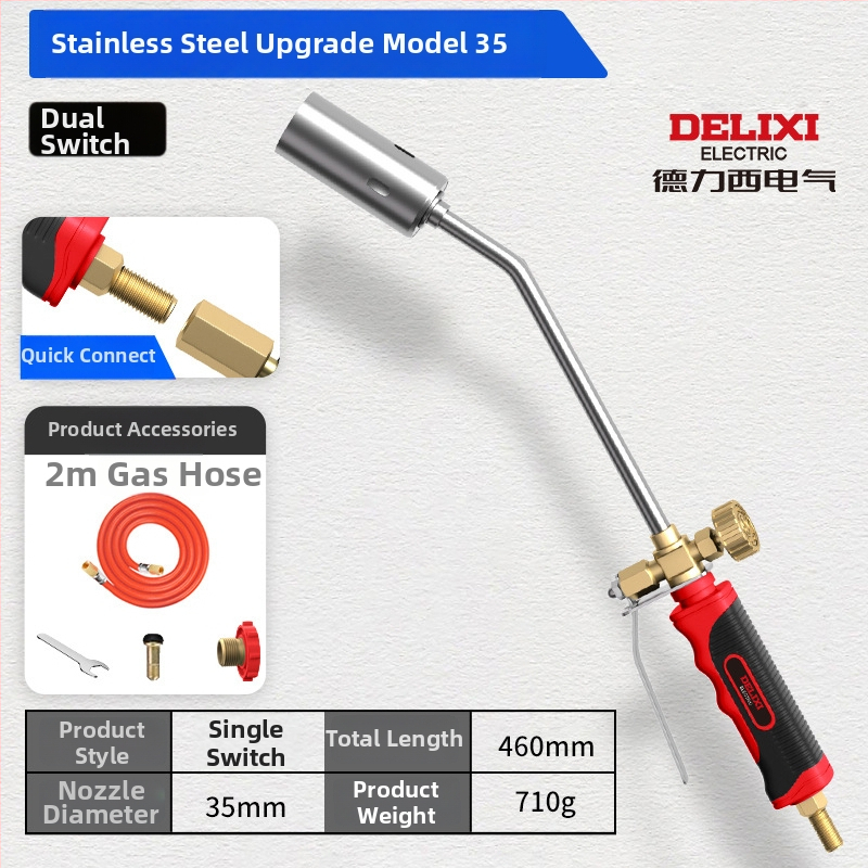 Delixi Electric rozsdamentes acél permetező pisztoly pig hair burning és vízálló védelem, különböző méretek