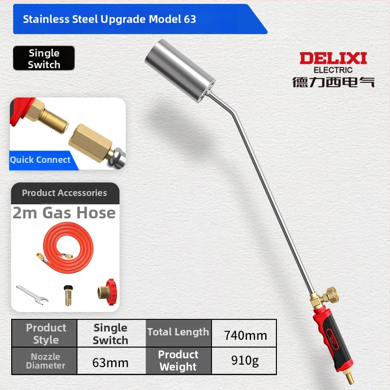 Delixi Electric rozsdamentes acél permetező pisztoly pig hair burning és vízálló védelem, különböző méretek