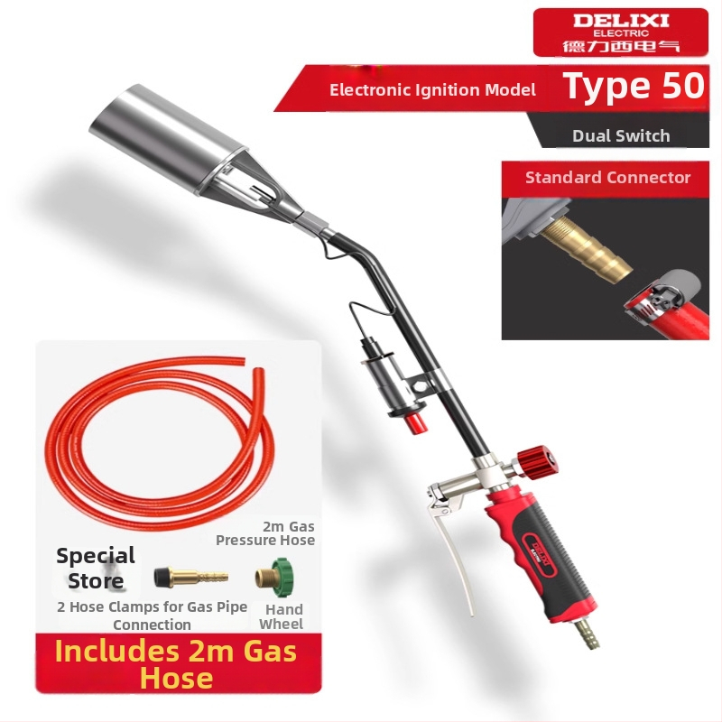 Delixi Electric rozsdamentes acél permetező pisztoly pig hair burning és vízálló védelem, különböző méretek