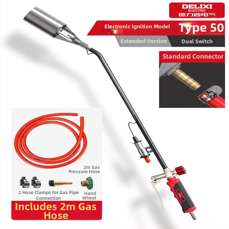 Delixi Electric rozsdamentes acél permetező pisztoly pig hair burning és vízálló védelem, különböző méretek