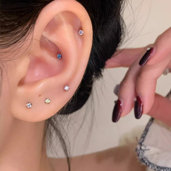 Naušnice od F136 titanijske legure, geometrijski oblik, elektroplatiranje, materijal ušnih klinova: titanijeva legura, Marka: Ximang Jewelry