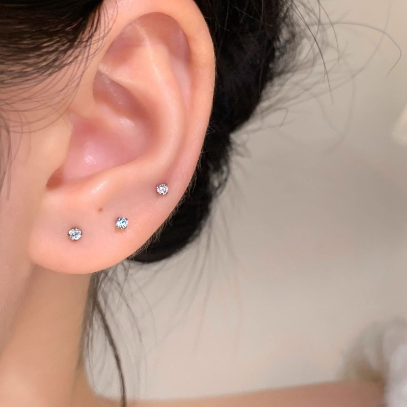 Naušnice od F136 titanijske legure, geometrijski oblik, elektroplatiranje, materijal ušnih klinova: titanijeva legura, Marka: Ximang Jewelry