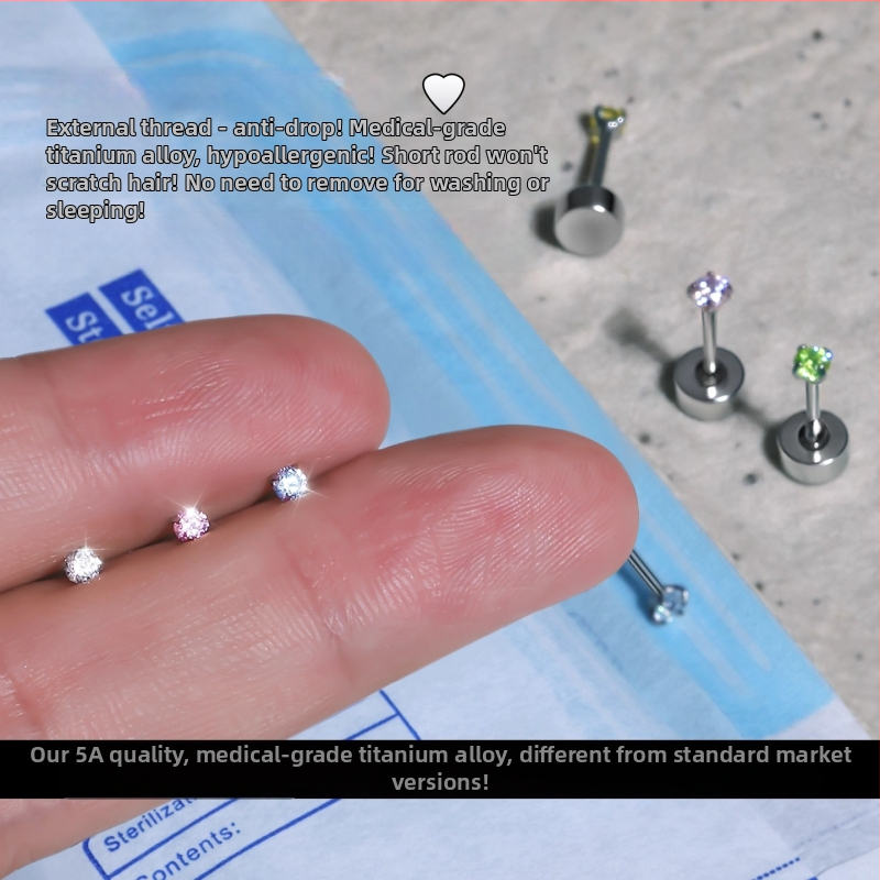 Naušnice od F136 titanijske legure, geometrijski oblik, elektroplatiranje, materijal ušnih klinova: titanijeva legura, Marka: Ximang Jewelry