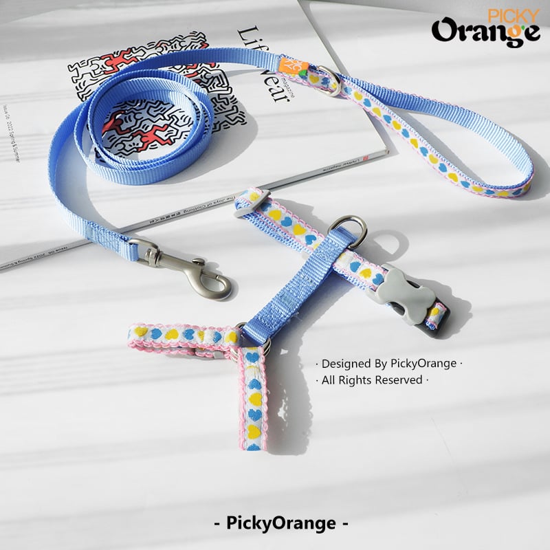 Котешки гръден презрамник — плат, Pickyorange, пакет 300 бр.