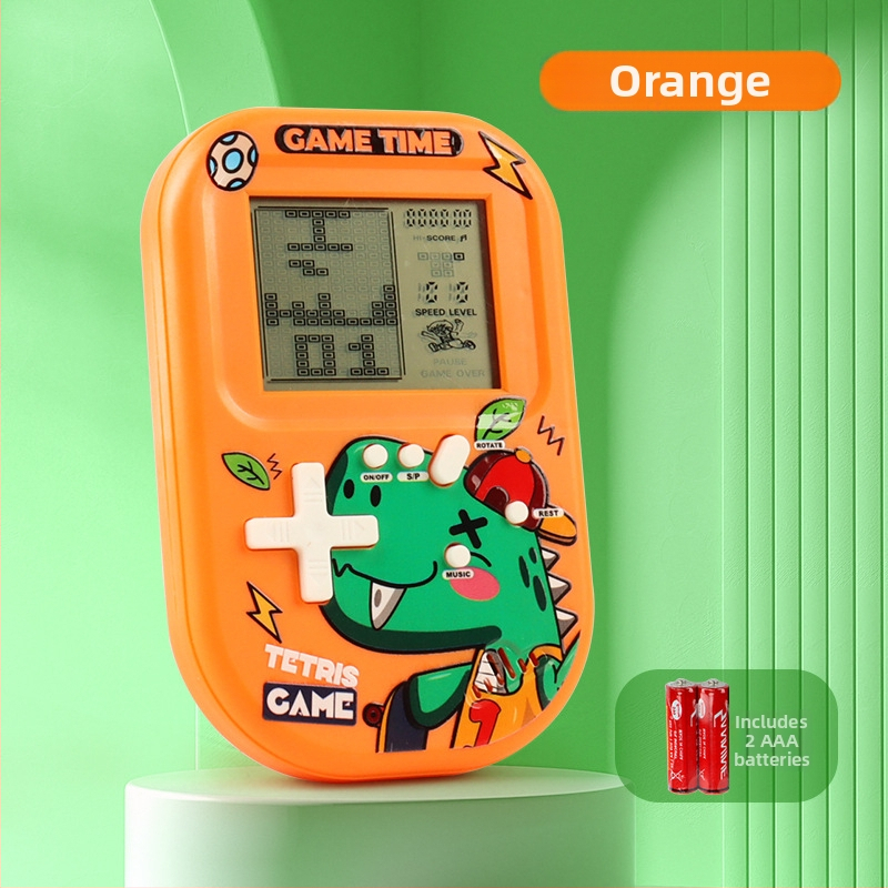 Tetris hordozható játékkonzol eredeti játék szoftverrel, retro nosztalgikus stílus, 1GB memória, egy játékos számára