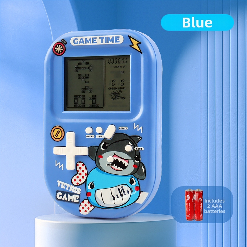 Tetris hordozható játékkonzol eredeti játék szoftverrel, retro nosztalgikus stílus, 1GB memória, egy játékos számára