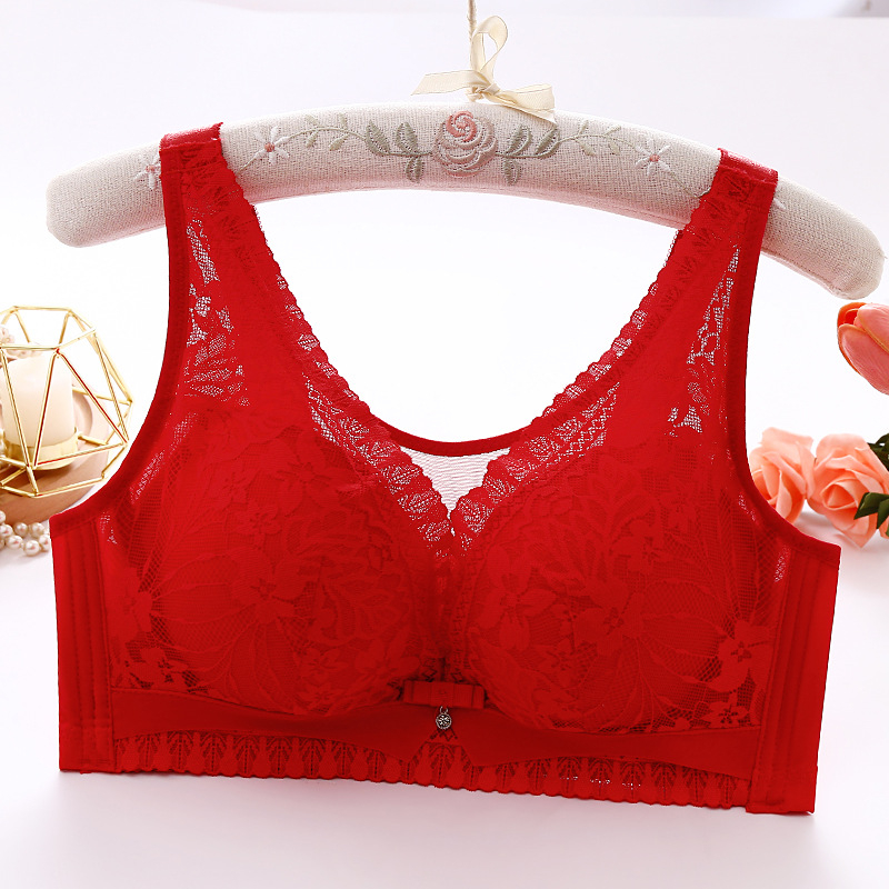 Ασύρματο δαντελένιο σουτιέν Push-Up με 3/4 κύπελλα, πλευρική στήριξη, ρυθμιζόμενες τιράντες, πολυτελής σχεδιασμός