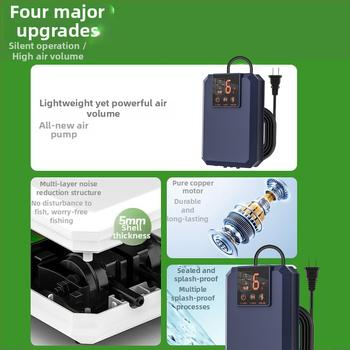 Φορητός οξυγονωτής ενυδρείου – 220V AC, 32 dB σιωπηρή λειτουργία, πλήρως αυτοματοποιημένος, 209 g, Dream come true