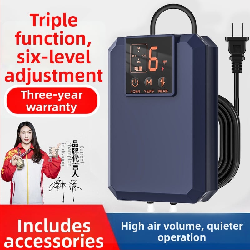 Φορητός οξυγονωτής ενυδρείου – 220V AC, 32 dB σιωπηρή λειτουργία, πλήρως αυτοματοποιημένος, 209 g, Dream come true