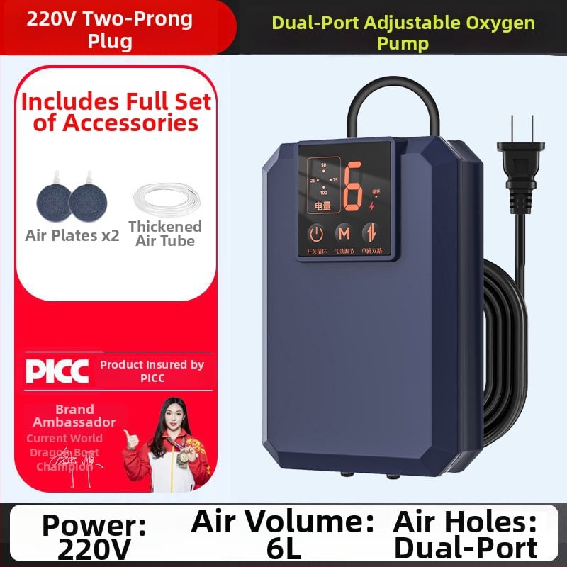 Φορητός οξυγονωτής ενυδρείου – 220V AC, 32 dB σιωπηρή λειτουργία, πλήρως αυτοματοποιημένος, 209 g, Dream come true