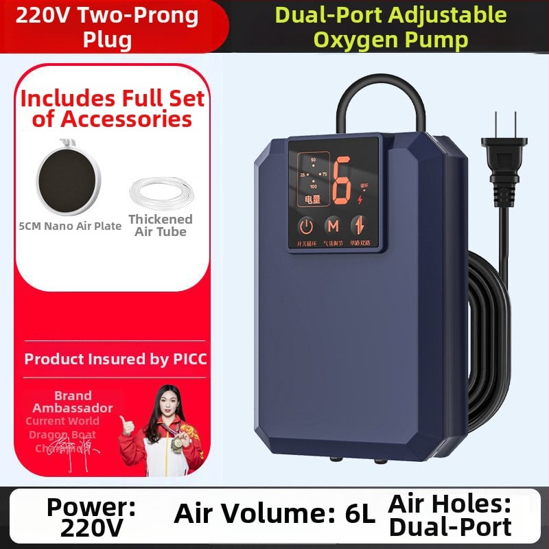 Φορητός οξυγονωτής ενυδρείου – 220V AC, 32 dB σιωπηρή λειτουργία, πλήρως αυτοματοποιημένος, 209 g, Dream come true