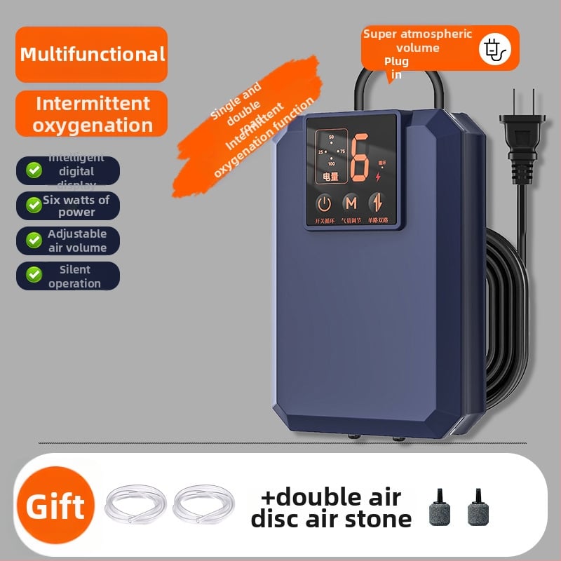 Φορητός οξυγονωτής ενυδρείου – 220V AC, 32 dB σιωπηρή λειτουργία, πλήρως αυτοματοποιημένος, 209 g, Dream come true