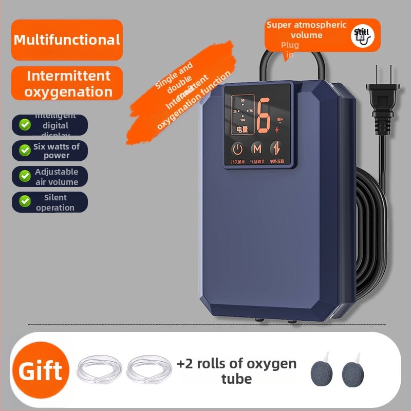 Φορητός οξυγονωτής ενυδρείου – 220V AC, 32 dB σιωπηρή λειτουργία, πλήρως αυτοματοποιημένος, 209 g, Dream come true