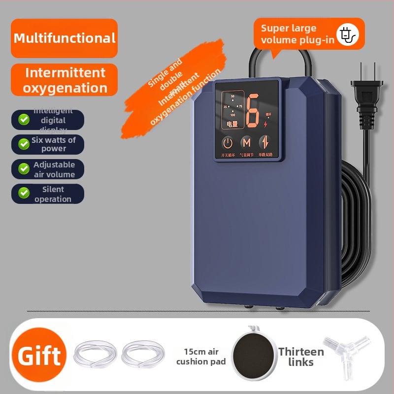 Φορητός οξυγονωτής ενυδρείου – 220V AC, 32 dB σιωπηρή λειτουργία, πλήρως αυτοματοποιημένος, 209 g, Dream come true