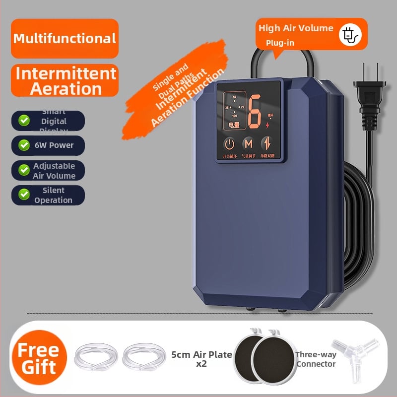 Φορητός οξυγονωτής ενυδρείου – 220V AC, 32 dB σιωπηρή λειτουργία, πλήρως αυτοματοποιημένος, 209 g, Dream come true