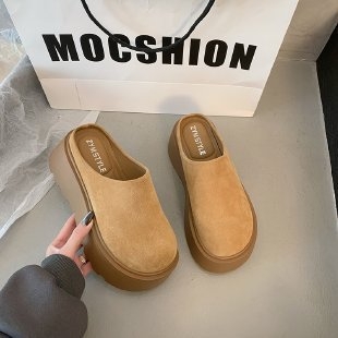Ženske wrap-toe loaferice, etnički stil, gornji dio od dvostruke kože goveda, gumena potplata, zaobljena prst, jesen 2024