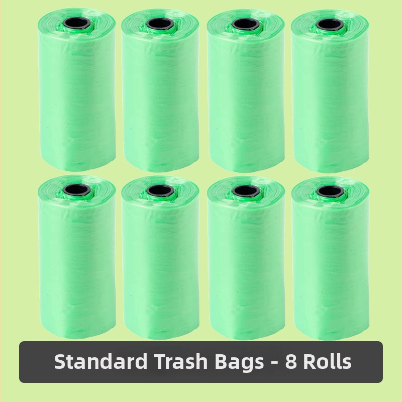 Dispenser pentru pungile de gunoi pentru câini, cu pungi în rol biodegradabile și groase