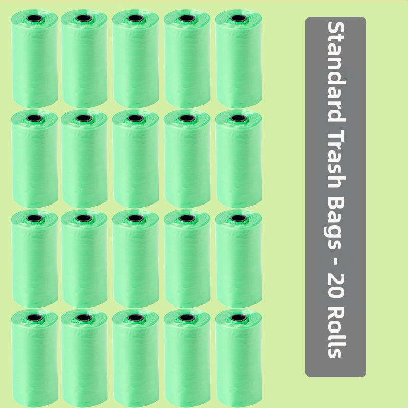 Dispenser pentru pungile de gunoi pentru câini, cu pungi în rol biodegradabile și groase