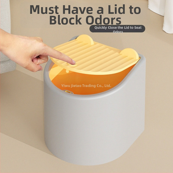 Lopată manuală pentru nisip de pisică, cu capac și coș pentru gunoi anti-miros