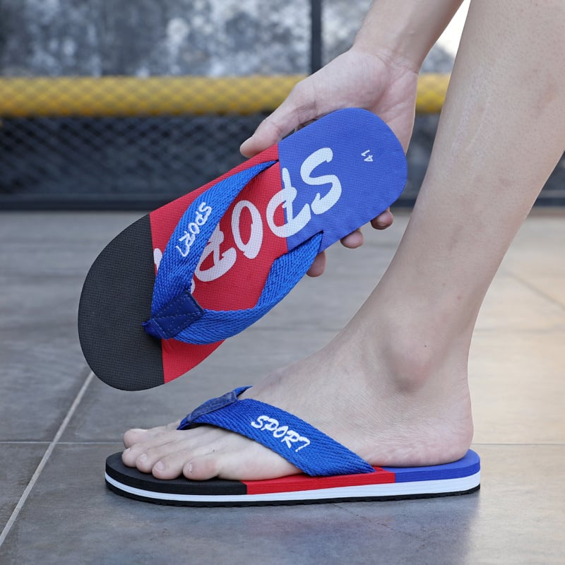 Мъжки флип-флопи, спорта отворен дизайн, мрежест връх и EVA подметка, идеални за плаж и пътуване