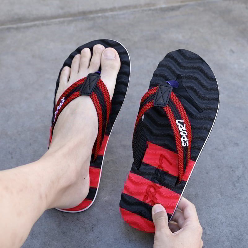 Мъжки флип-флопи, спорта отворен дизайн, мрежест връх и EVA подметка, идеални за плаж и пътуване