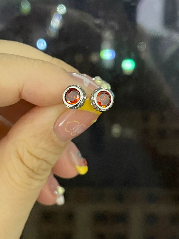 Naušnice, minimalističkog dizajna, srebrno premazane, elektroplatiranje, unisex