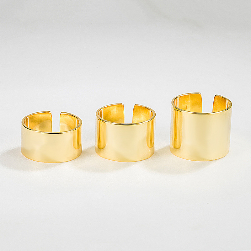 Geometrijski prsten, unisex, srebro 925, elektroplatirano