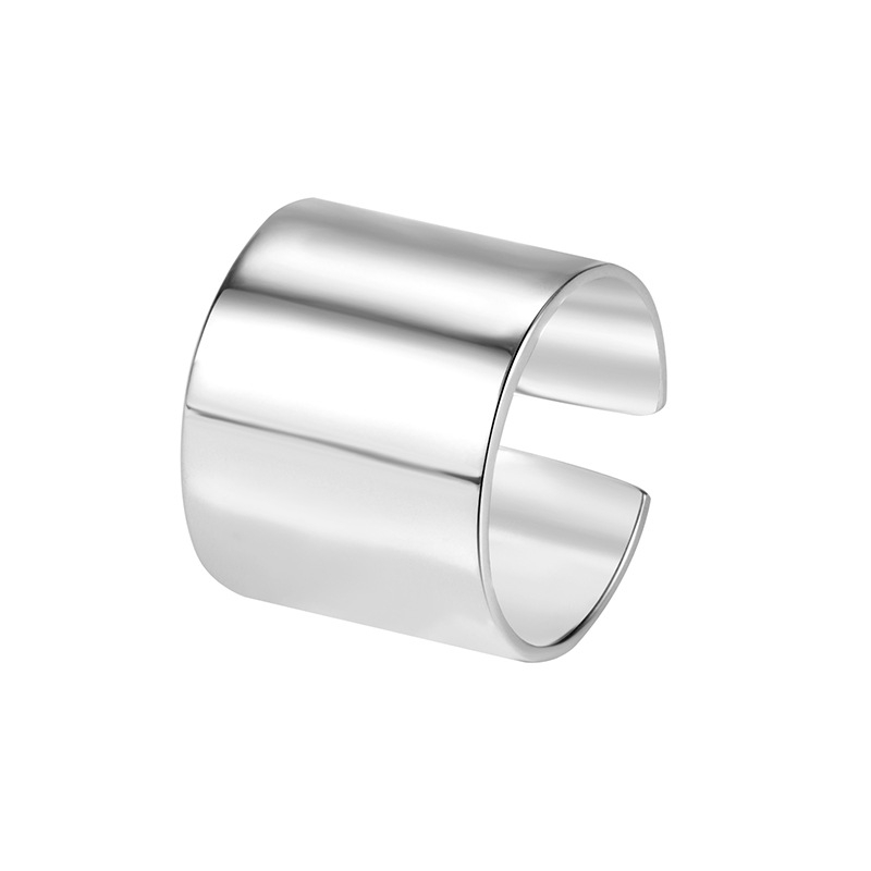 Geometrijski prsten, unisex, srebro 925, elektroplatirano