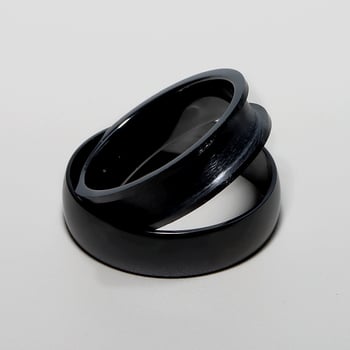 Kerámiagyűrű — divat stílus, eredeti dizájn — szekciós feldolgozás — uniszex