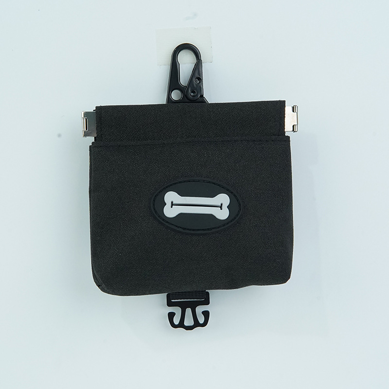 Zberateľ výkalov psa s dávkovačom tašiek a prenosným zásobníkom na pochúťky, Oxford látka, prenosný, rýchly prístup jedným kliknutím, karabína proti strate