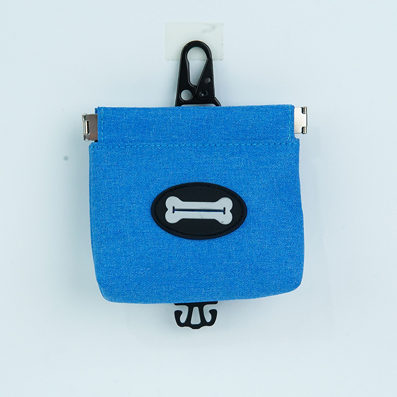 Zberateľ výkalov psa s dávkovačom tašiek a prenosným zásobníkom na pochúťky, Oxford látka, prenosný, rýchly prístup jedným kliknutím, karabína proti strate