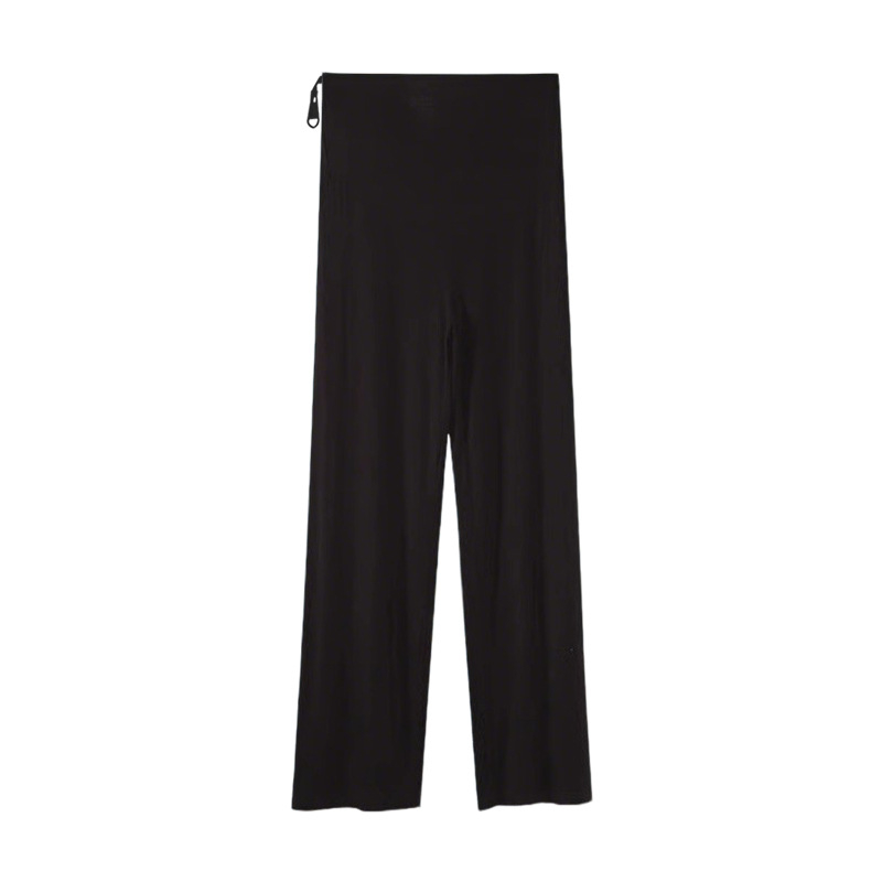 Pantalone za trudnoće za jesen, tanke i prozračne, opuštene, ravne široke nogavice (Tanke; Viskozna vlakna; 95%+; Prozračne; Opuštene)