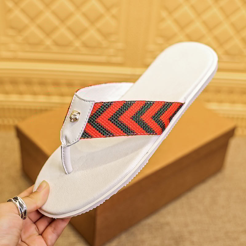 Мъжки ежедневни сандали с кожена горна част и клип за пръст