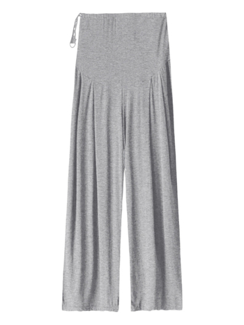 Nagy méretű kismama nadrág lazán szabott, széles lábú, légáteresztő vékony viszkóz szövet (95%+), magas elasztikusság