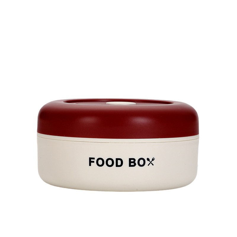 Kutija za ručak od 304 nehrđajućeg čelika s poklopcem, odvojivi lončić za juhu, prenosna izolirana kutija za ručak, kapacitet 301–500 ml